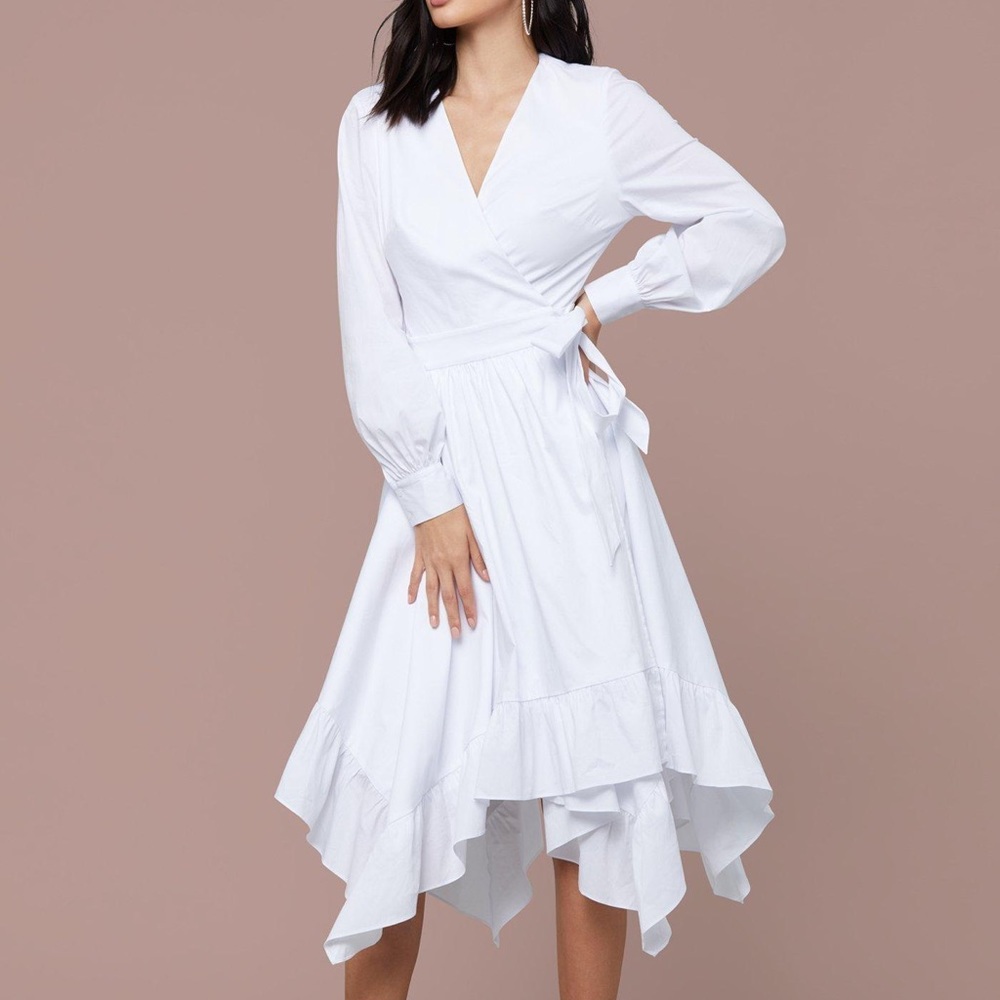 ISO this White ruffle handkerchief dress
